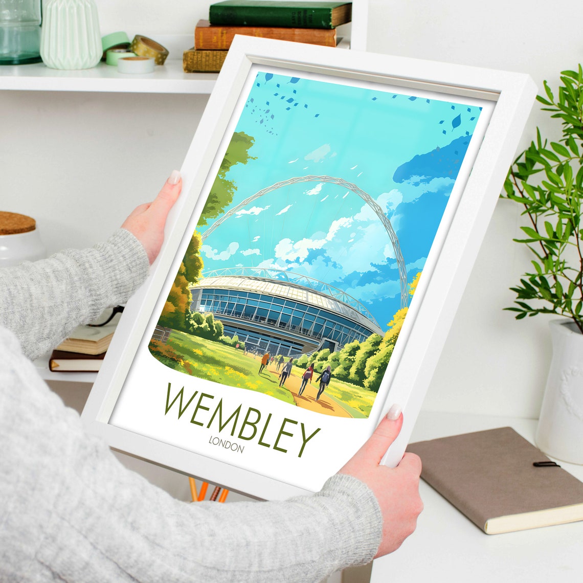 Wembley Stadium London Arch Football Fans England Matchday Poster - Image 4
