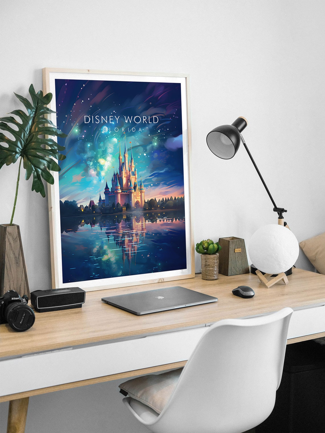 Disney World Florida Cinderella Castle Fireworks Night Poster - Image 2