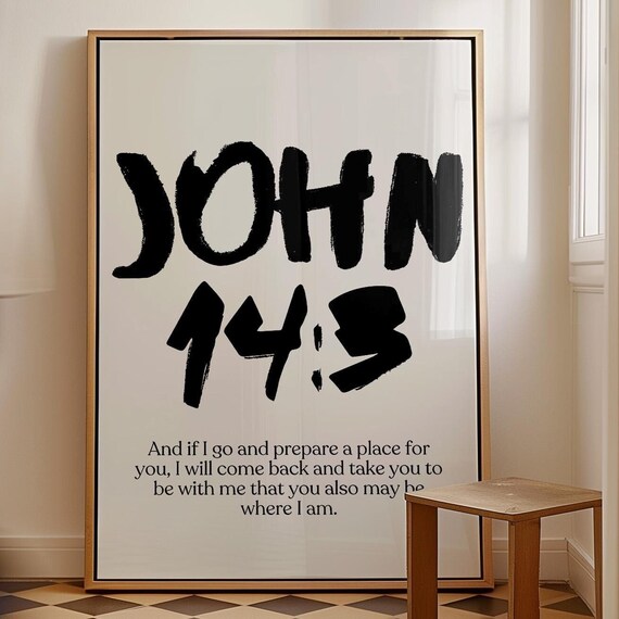 Scripture Wall Art Hanging Prints With Modern Christian Room Decor For Apartment