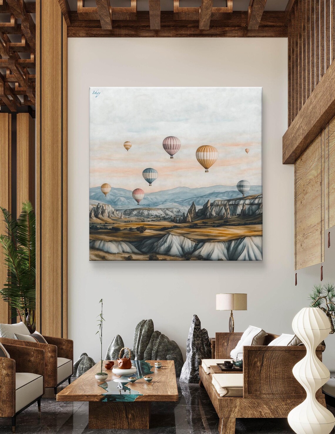 Colorful Cappadocia Balloon Festival Valley of Rock Spires Poster - Image 4