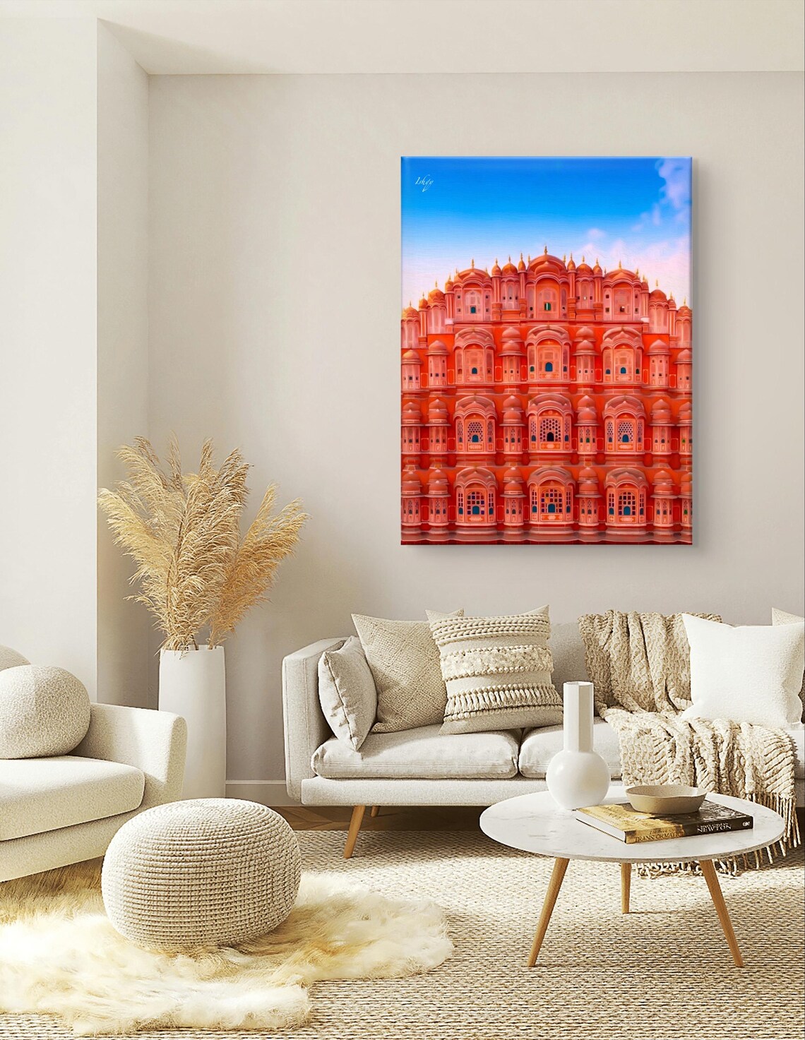 Hawa Mahal Jaipur Pink Palace Facade Iconic India Travel Poster - Image 5