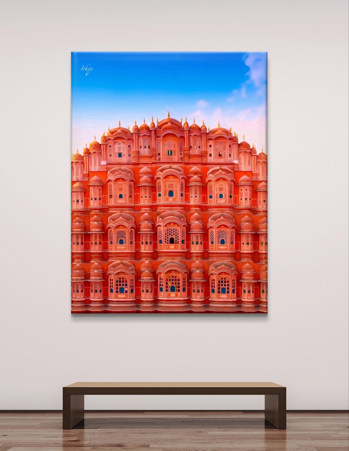 Hawa Mahal Jaipur Pink Palace Facade Iconic India Travel Poster - Image 7