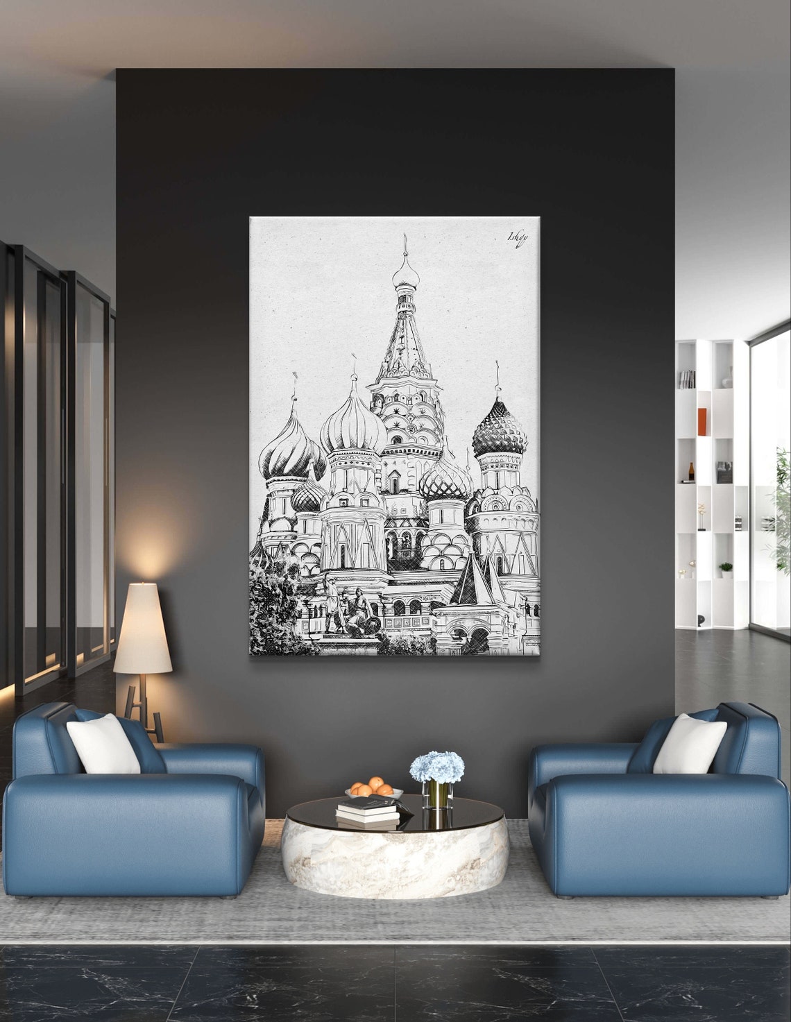 Saint Basils Art Cathedral Wall Art Russian Architecture Framed Cultural Landmark Poster Historical Moscow Decor Unique Gift - Image 3