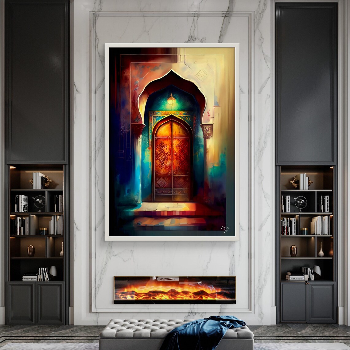 Mystical Moroccan Door, Moorish Architecture Art Print - Image 4