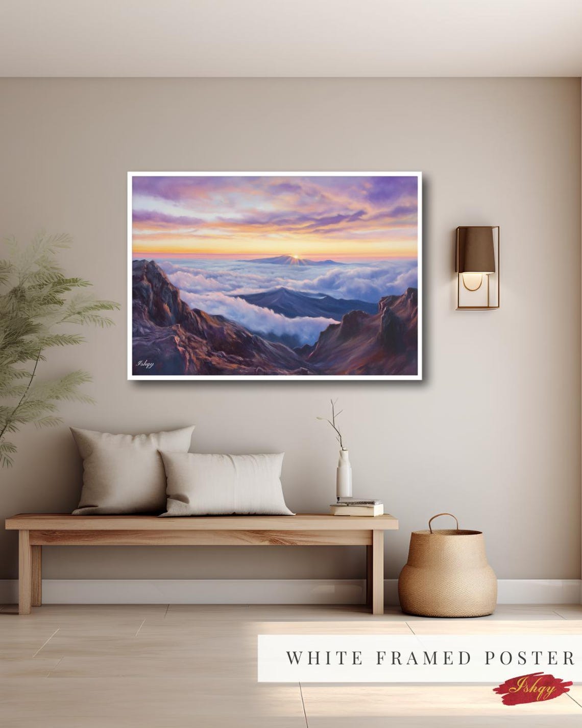 Haleakala Sunrise Above a Sea of Clouds Mountain View Poster - Image 5