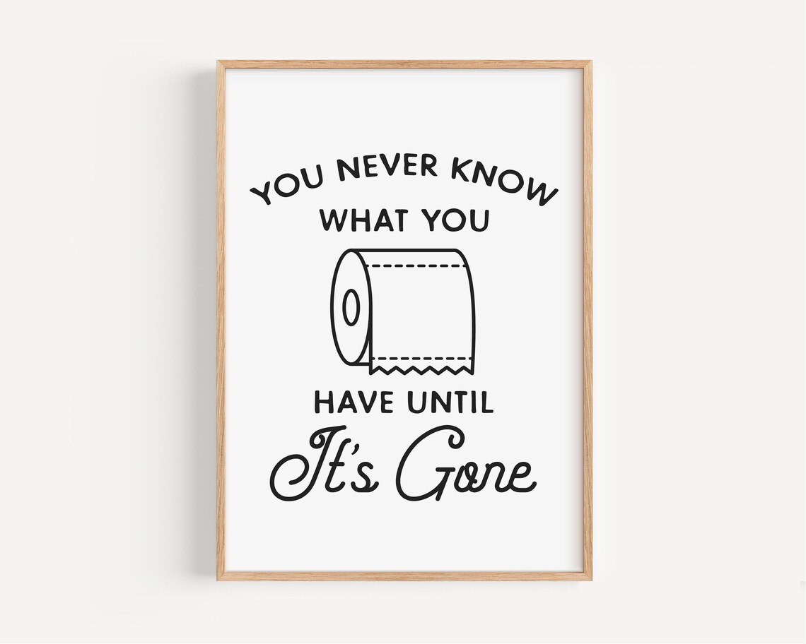 Funny Bathroom Art Bathroom Quote Print Printable Funny Bathroom Signs Poster