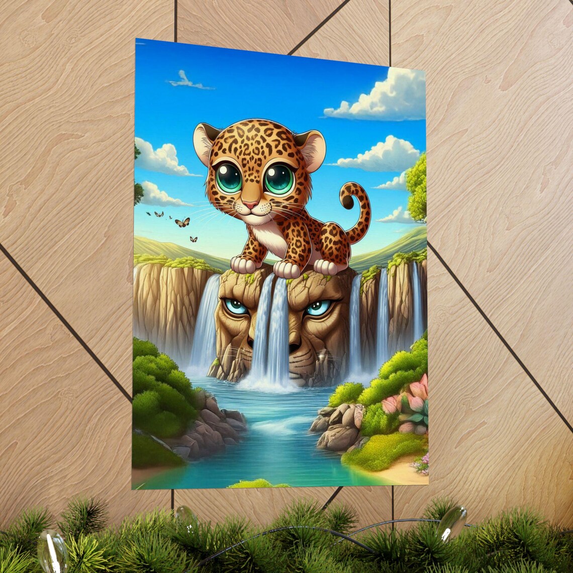 Cute Leopard Poster, Whimsical Jungle Decor - Image 4