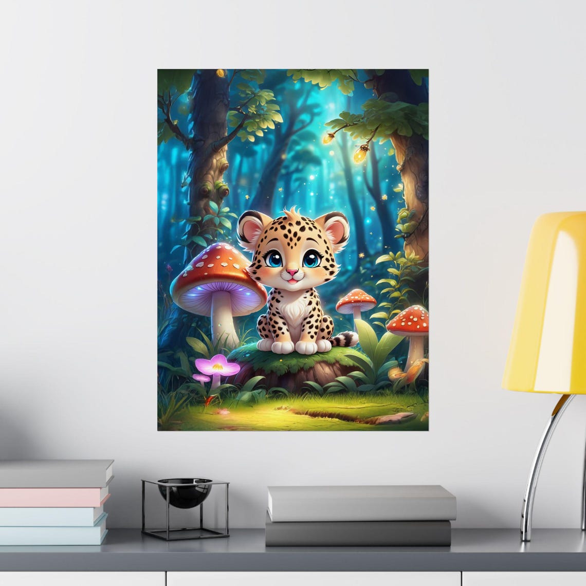Leopard Whimsical Animal Nursery Decor Art Print - Image 2