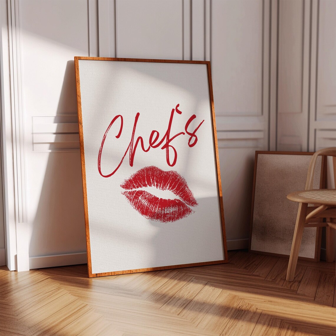 Chefs Kiss Kitchen Wall Art Print