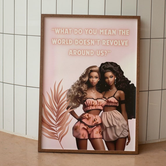 Baddie Friends Art Print Girly Friendship Poster Digital Download