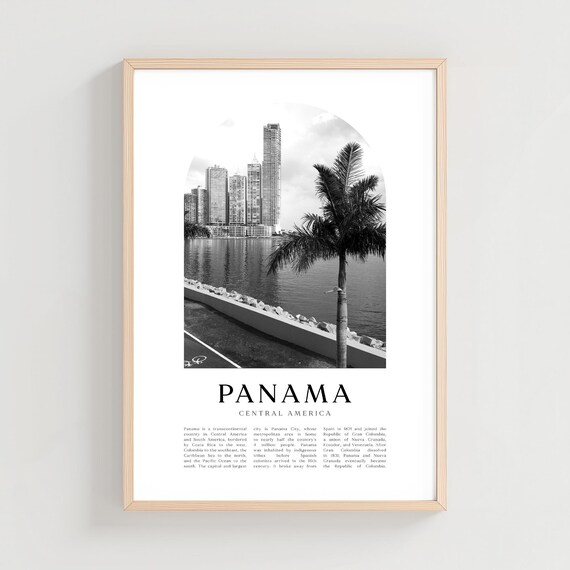 Panama Travel Poster Print Wall Art Central America City Gift Decor Ce13m