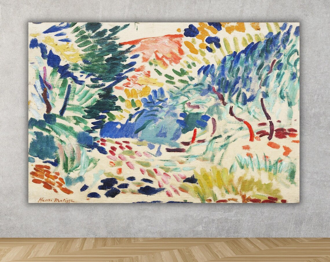 Henri Matisse Fauvist Landscape Bold Wild Color Brushstroke Art Poster