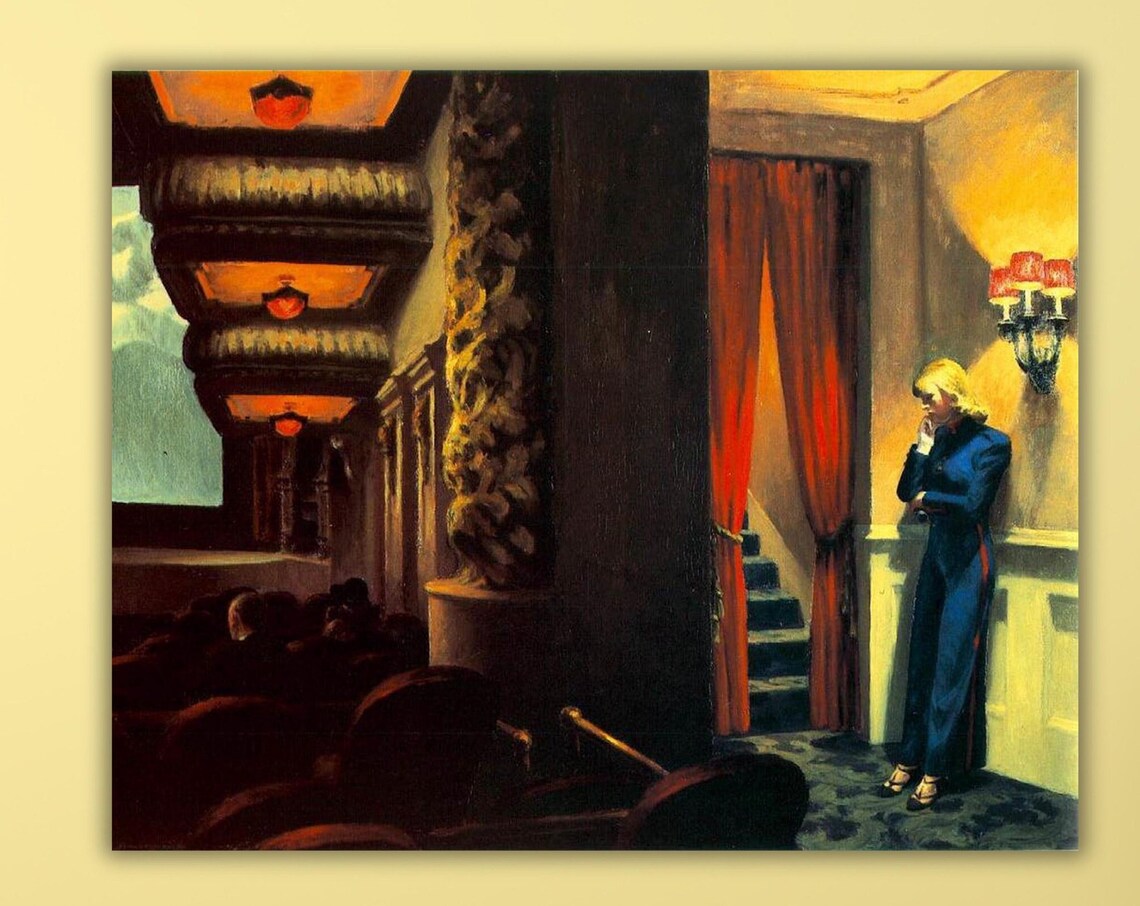 Edward Hopper New York Movie 1939 Theater Usherette Classic Poster