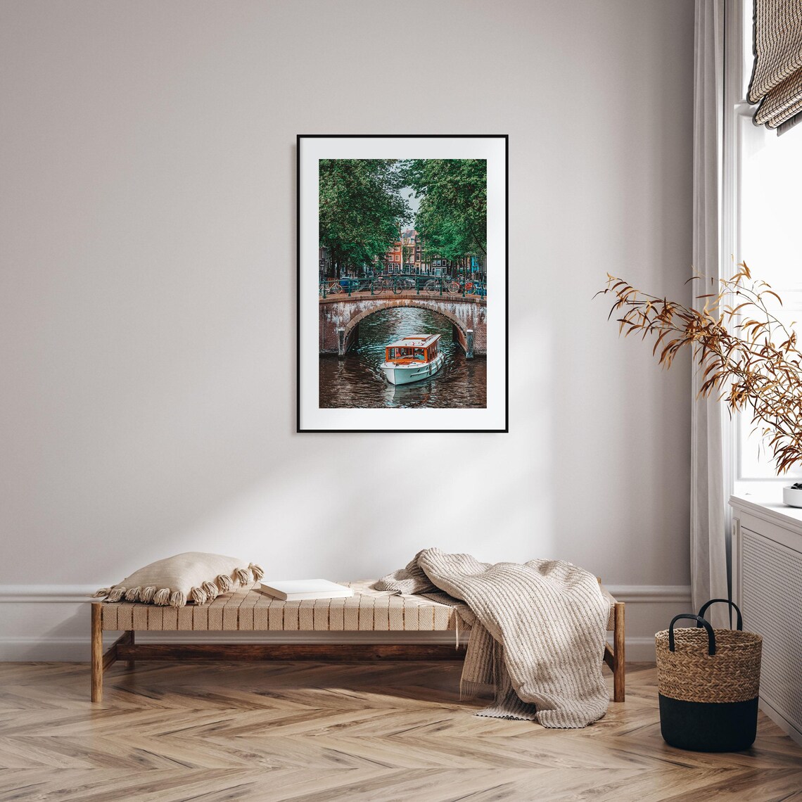 Amsterdam Colorful Travel Poster, City Map Art - Image 2