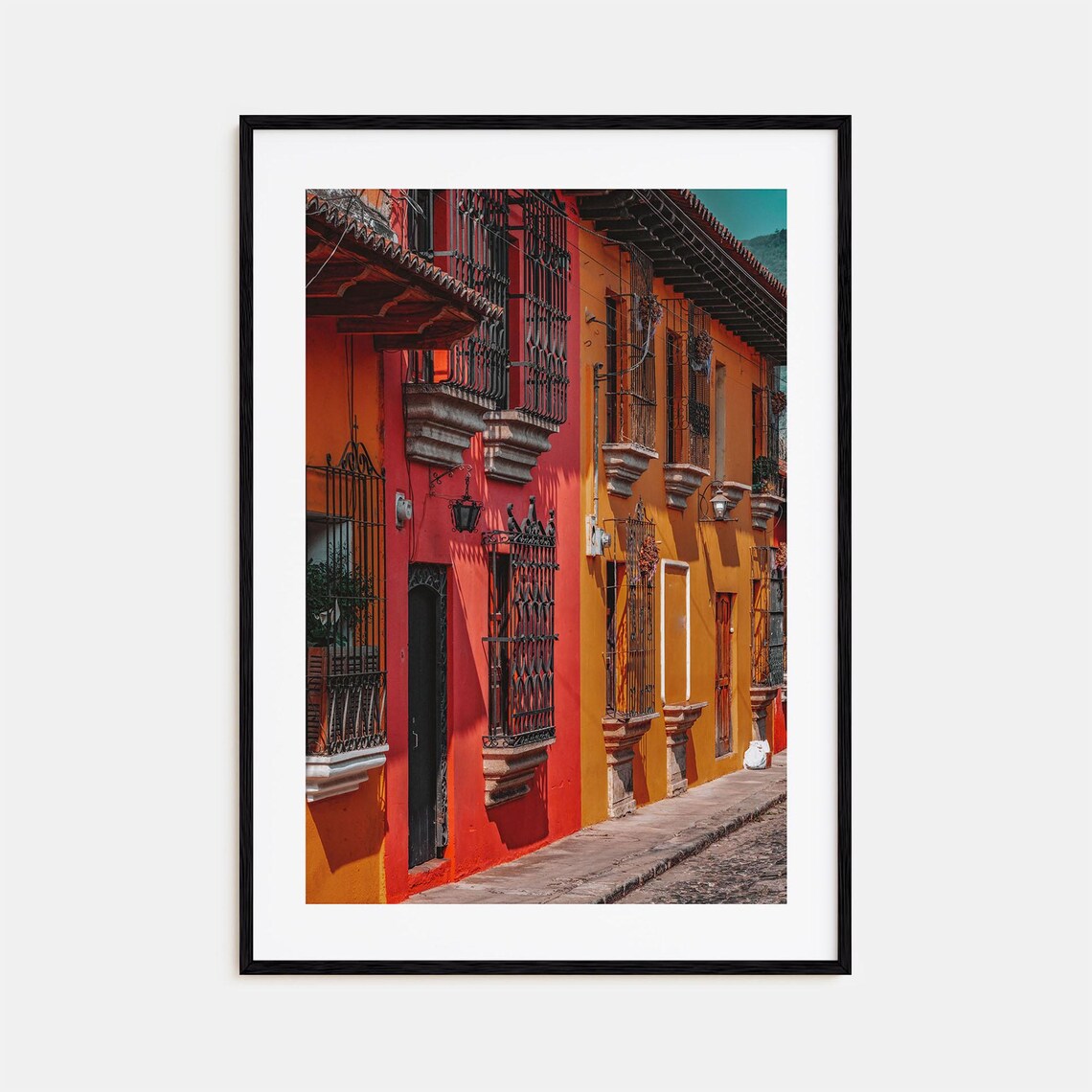 Antigua Guatemala Travel Poster, City Map Art Print