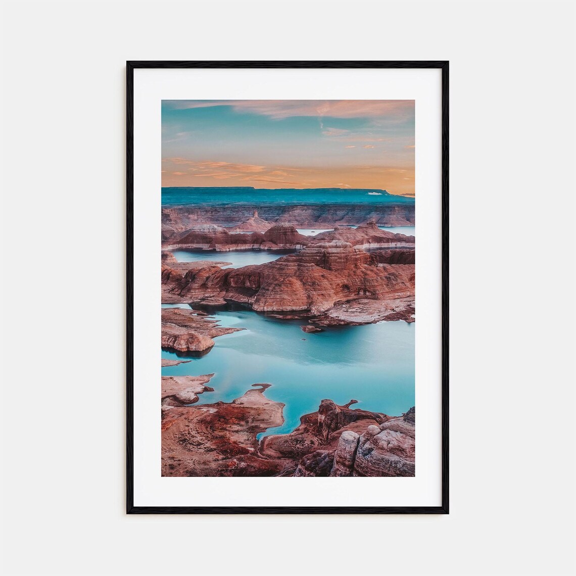 Lake Powell Colorful Travel Poster Print