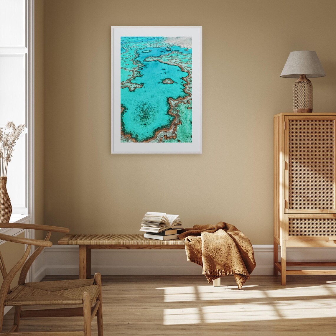 Great Barrier Reef Travel Poster, Colorful Map Art - Image 3
