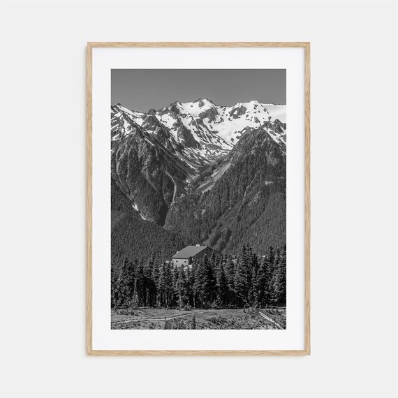 Olympic National Park Mountain Lodge Evergreen Valley Poster