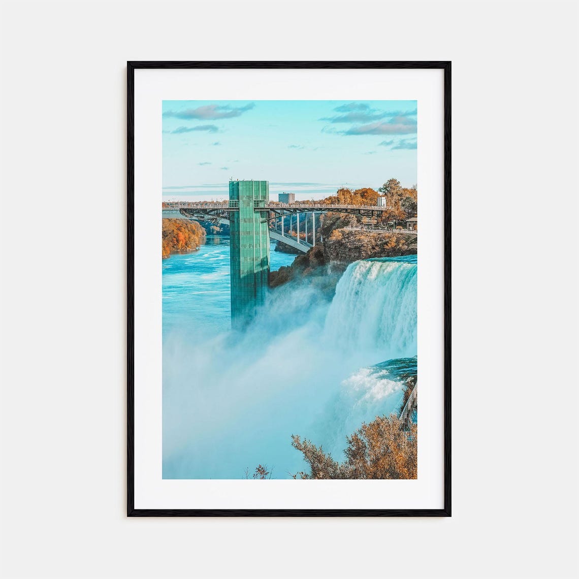 Niagara Falls Horseshoe Falls Observation Tower Mist Spray Poster