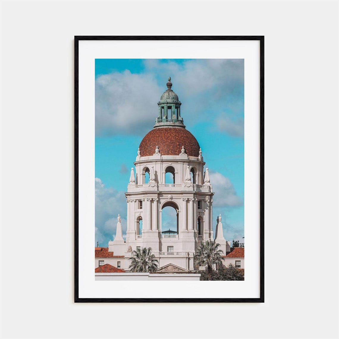 Iconic Pasadena City Hall Historic Dome Spanish Architecture Print