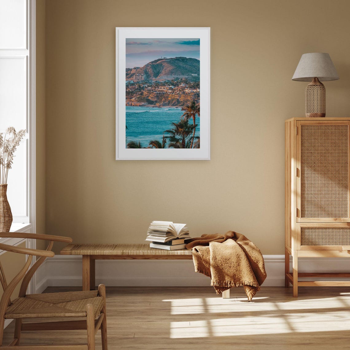 Cabo San Lucas Coast Poster Hillside Town Turquoise Ocean View - Image 3
