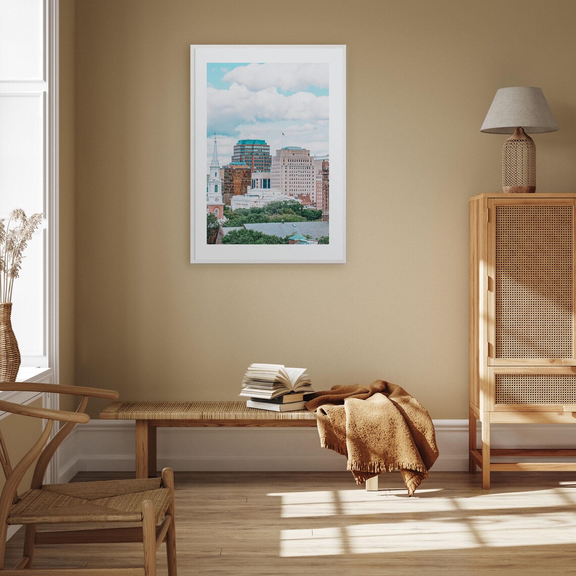 New Haven Connecticut Skyline Church Steeple City Photo Poster - Image 3
