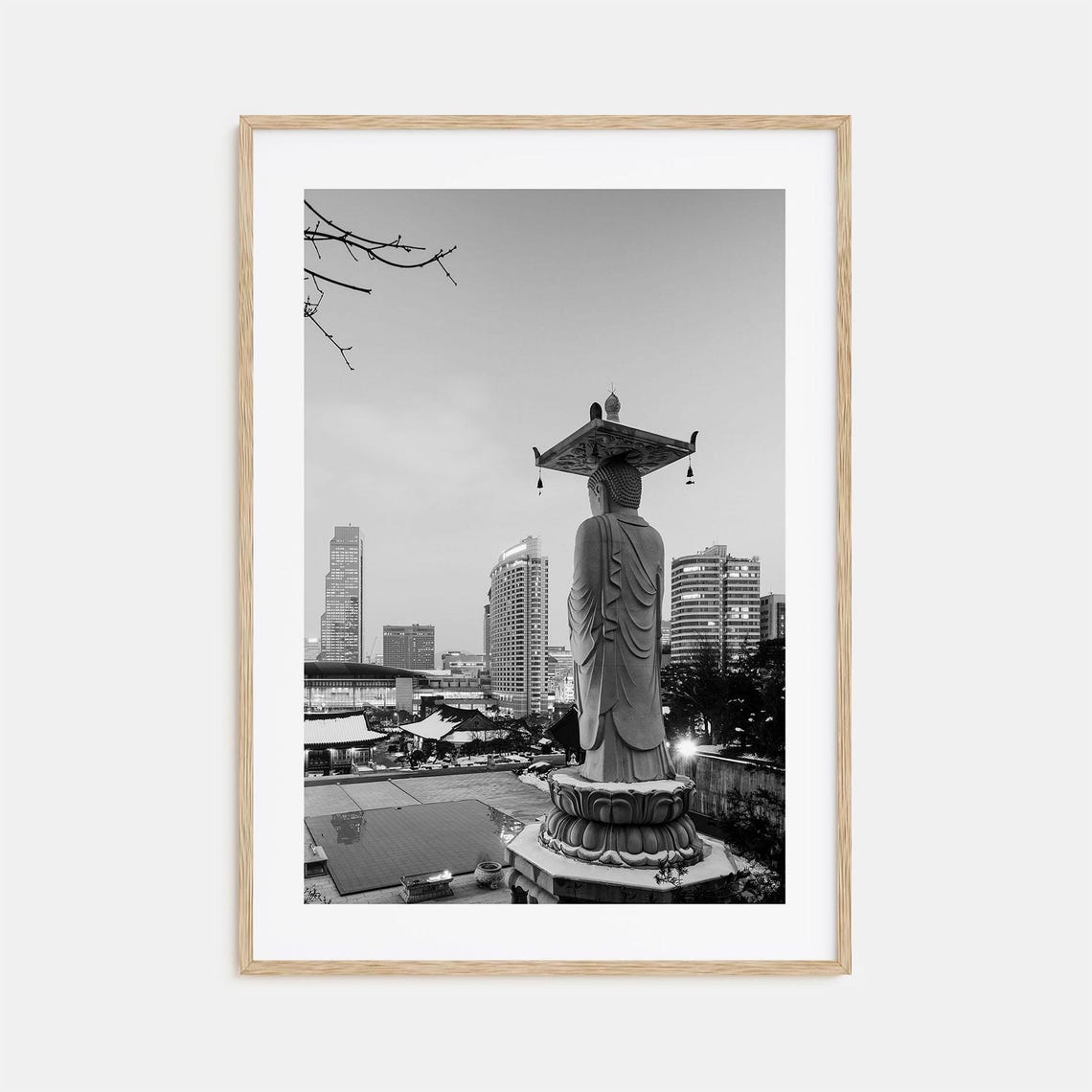 Seoul Photo Poster Print No 2 Seoul Black And White Wall Art Seoul Wall Photography Seoul Travel Seoul Map Poster
