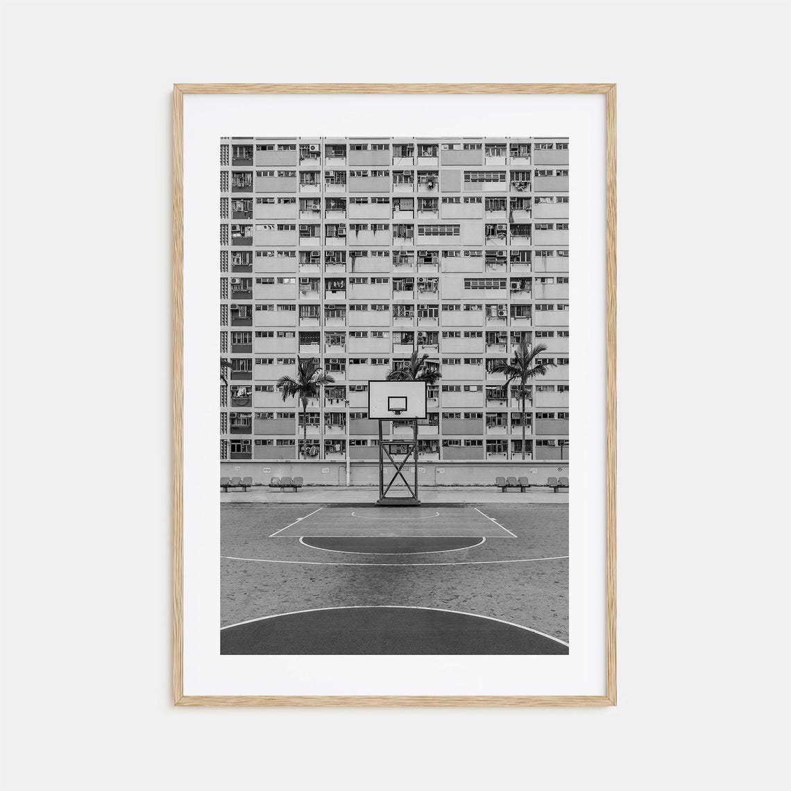Basketball Court Photo Poster Print No 1 Basketball Court Black And White Wall Art Basketball Court Wall Photography Travel Map Poster