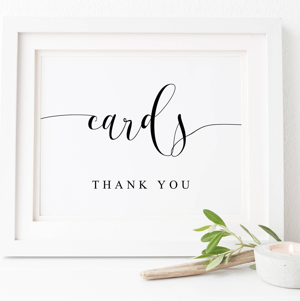 Wedding Cards Sign Reception Sign Art Print