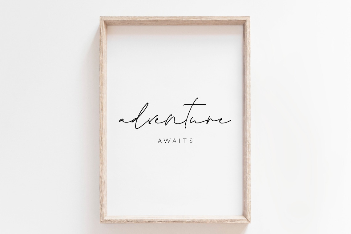 Adventure Awaits Art Print, Nursery Adventure Poster