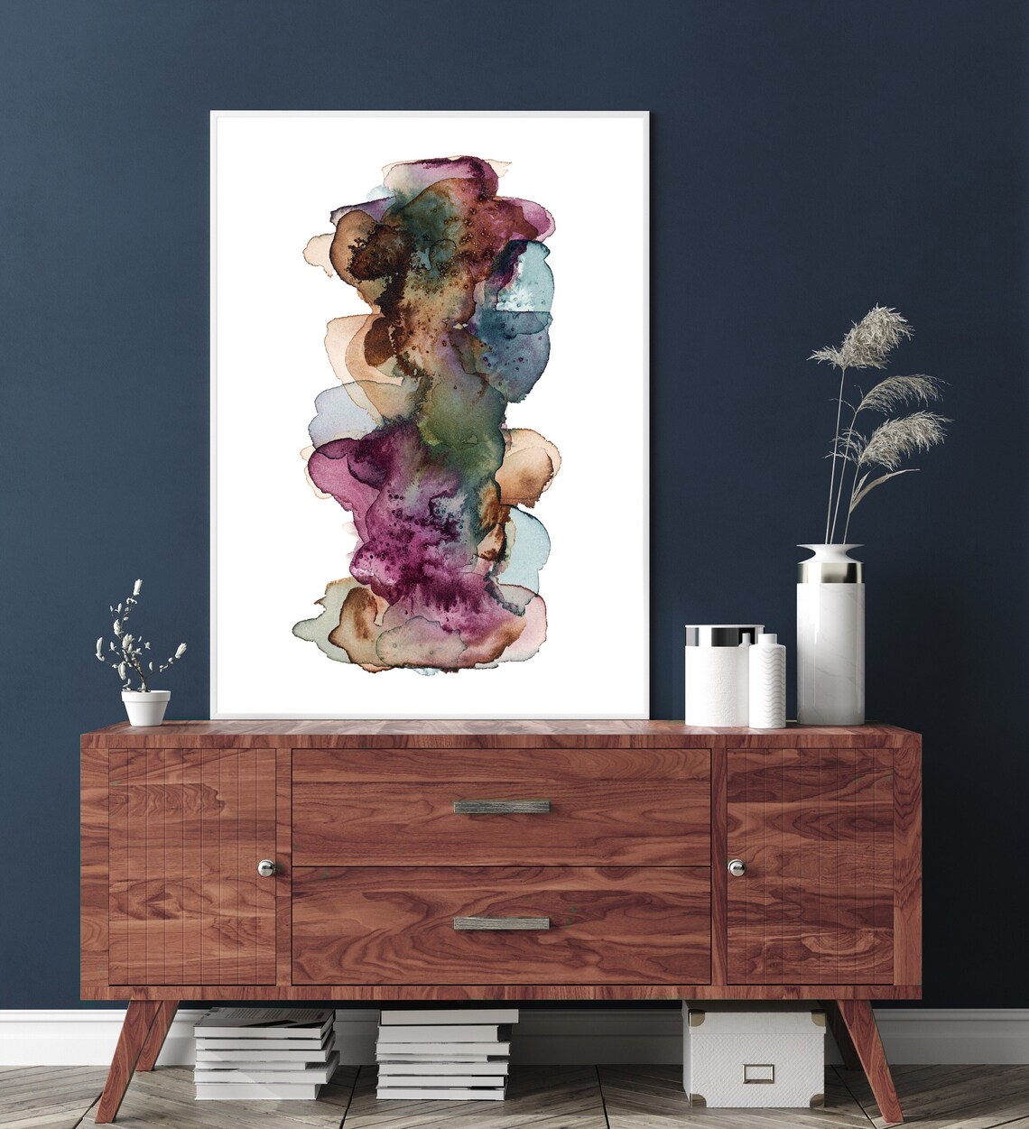 Watercolor Abstract Minimalist Coastal Print