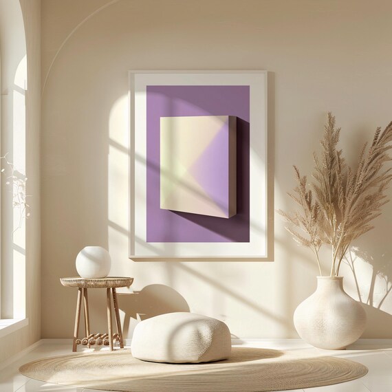 Framed Minimalist Wall Art Print Scandinavian Abstract Poster Sage Green Modern Decor Artwork For Gallery Walls Calm