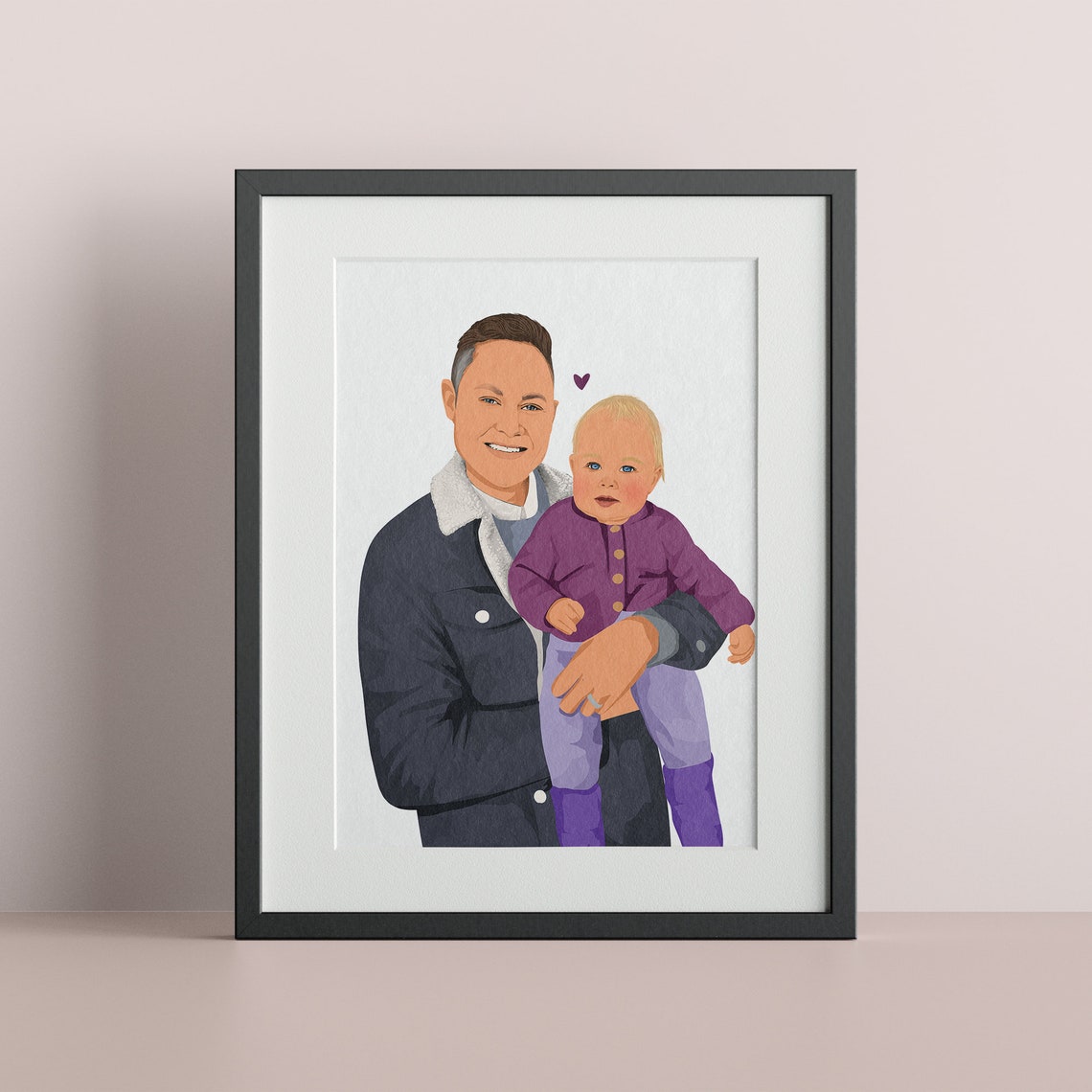 Personalized Portrait Custom Art Print Faceless Portrait Unique Gift Gift For Her Gift For Him - Image 3