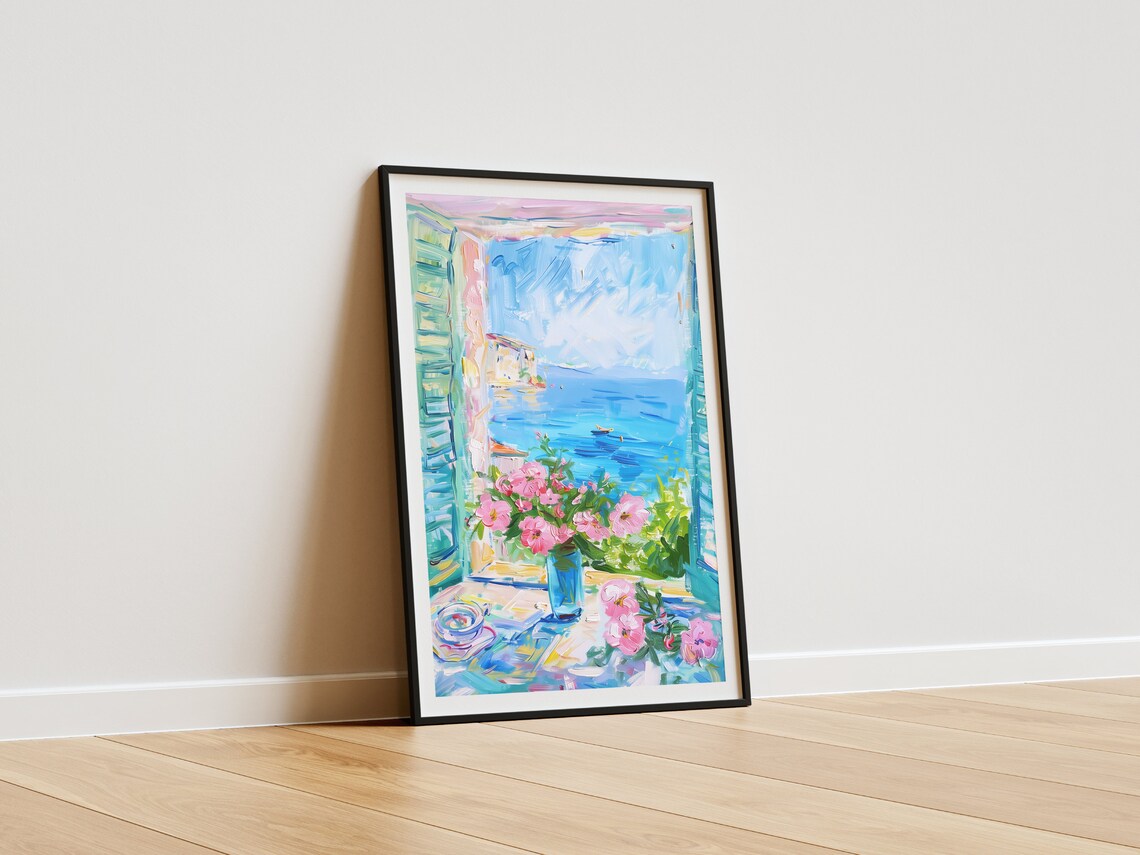 Henri Matisse Open Window Roses Art Print - Image 4