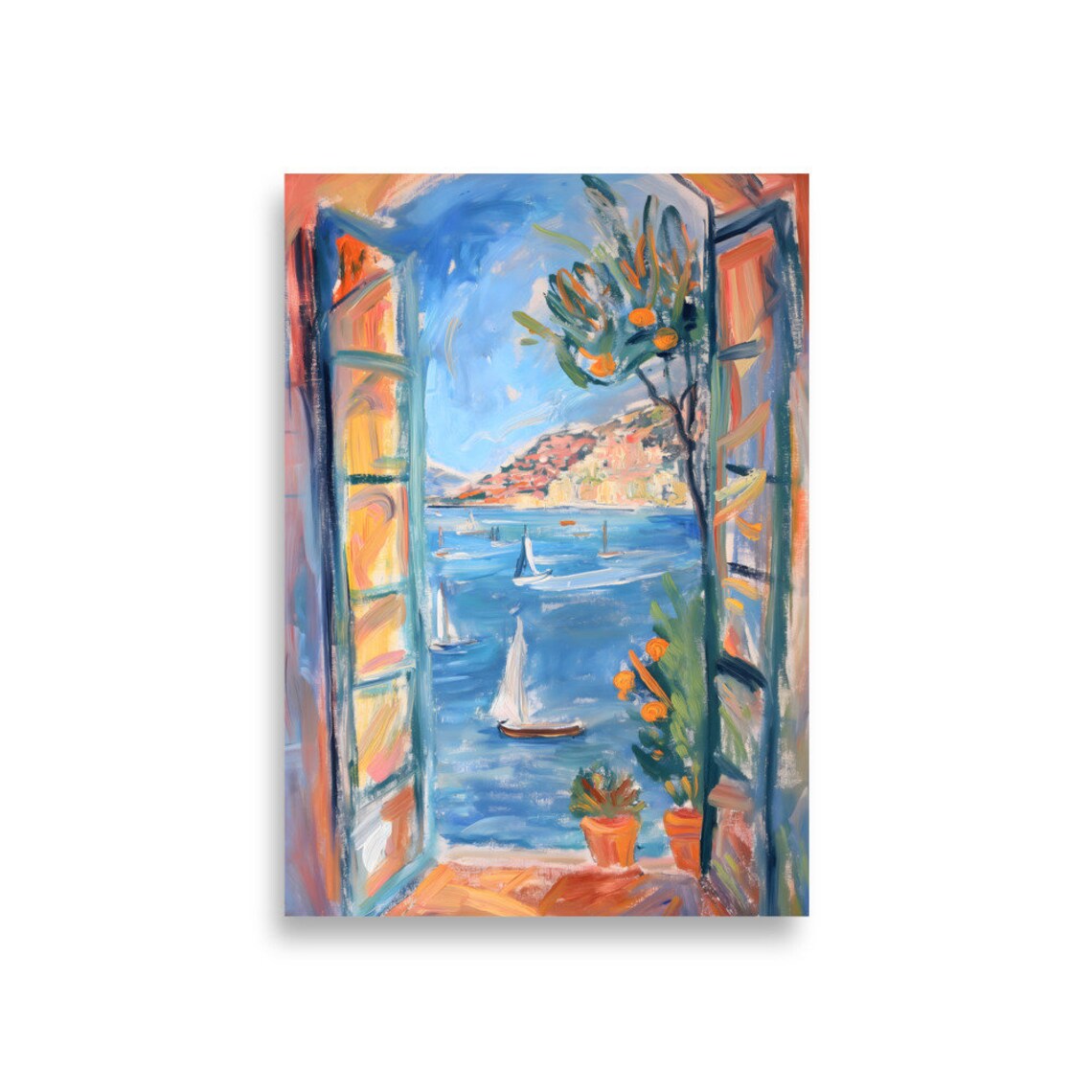 Matisse Open Window Poster, Mediterranean Seaside Print - Image 2