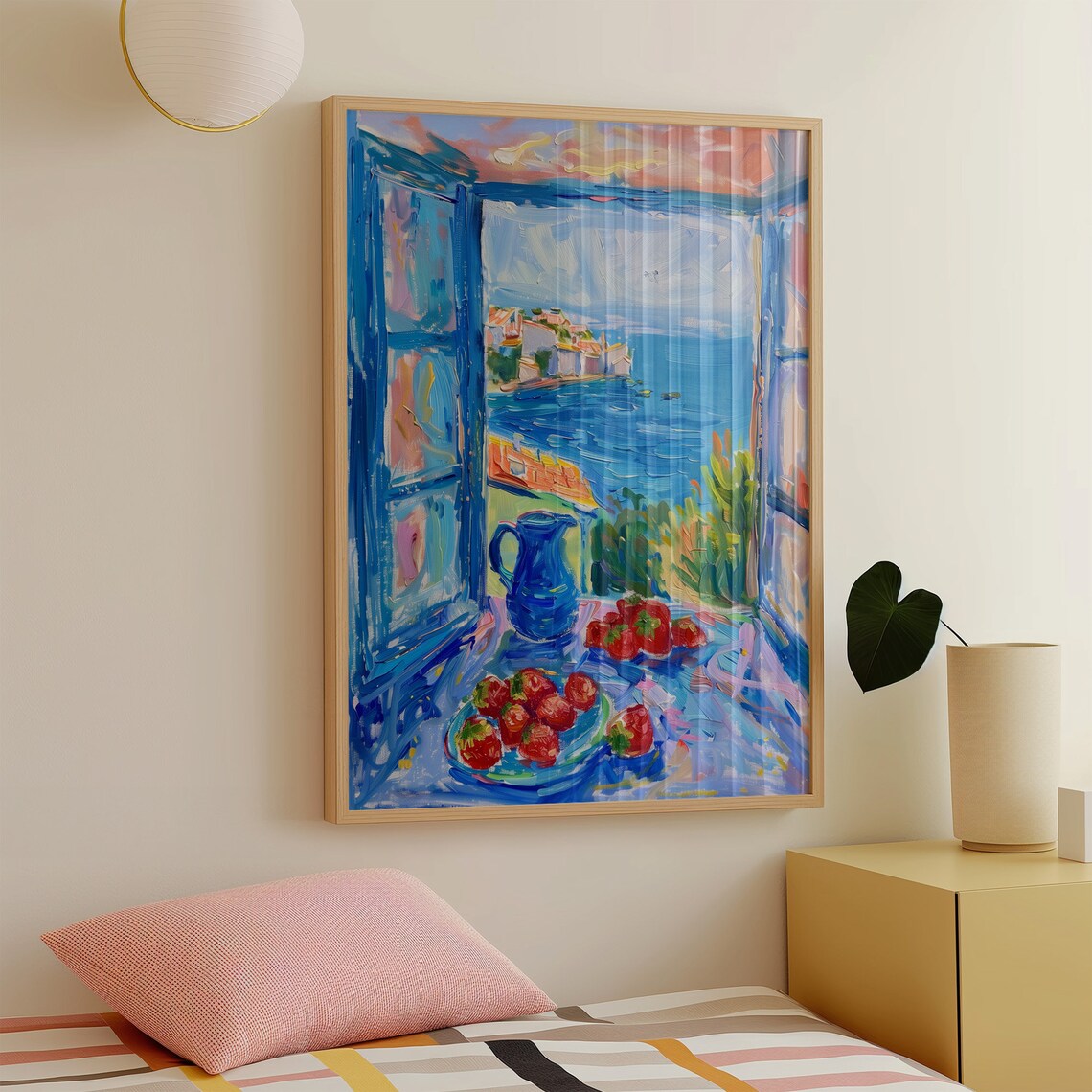 Matisse Open Window Strawberries, Fauvism Art Print - Image 3
