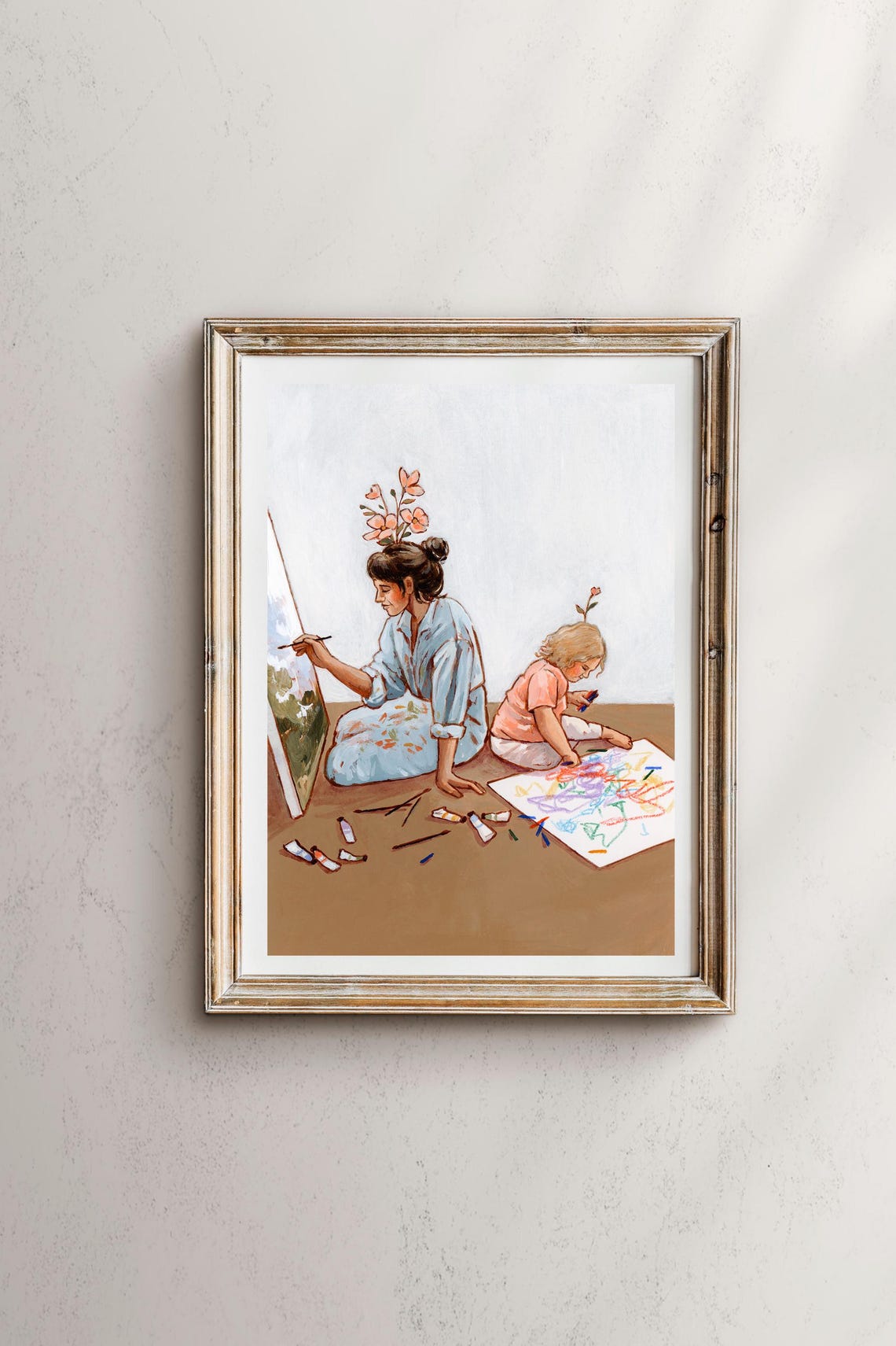 I Carry You With Me Mom Motherhood Art