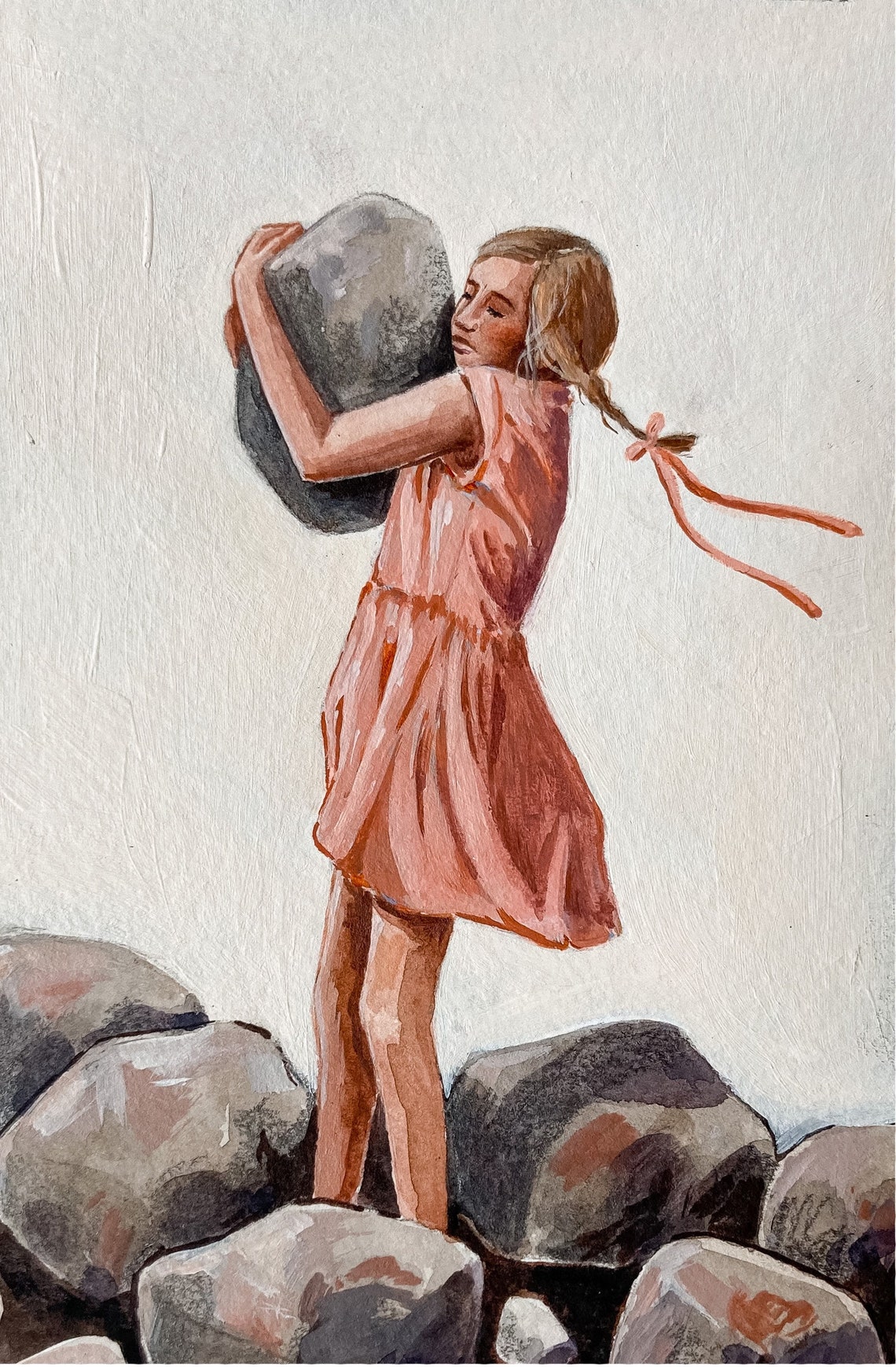 She Carries Such Heavy Burdens, Religious Art Print - Image 2