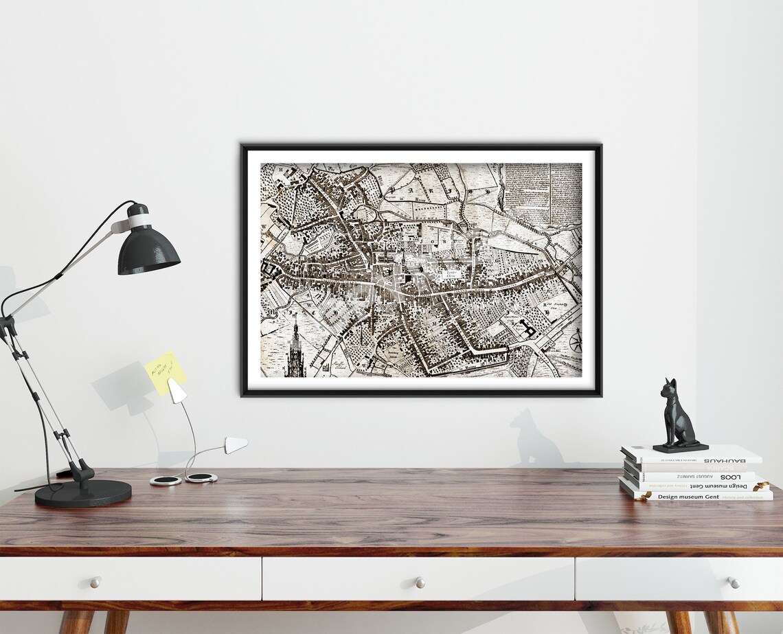 Historic Map of Coventry England, 1749 Travel Poster - Image 4