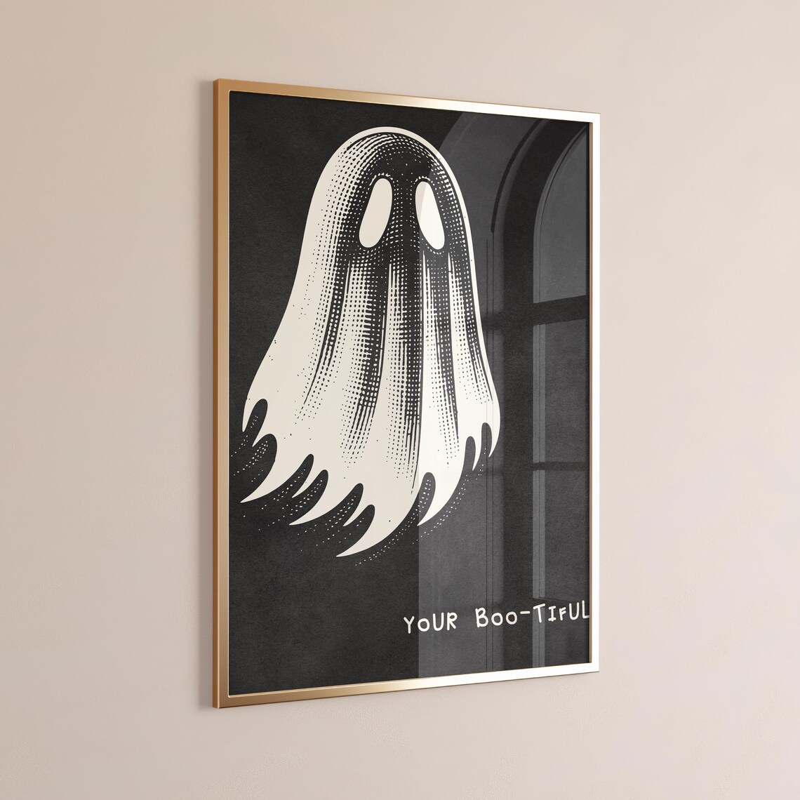 Bootiful Halloween Ghost, Bathroom Decor Sign - Image 2