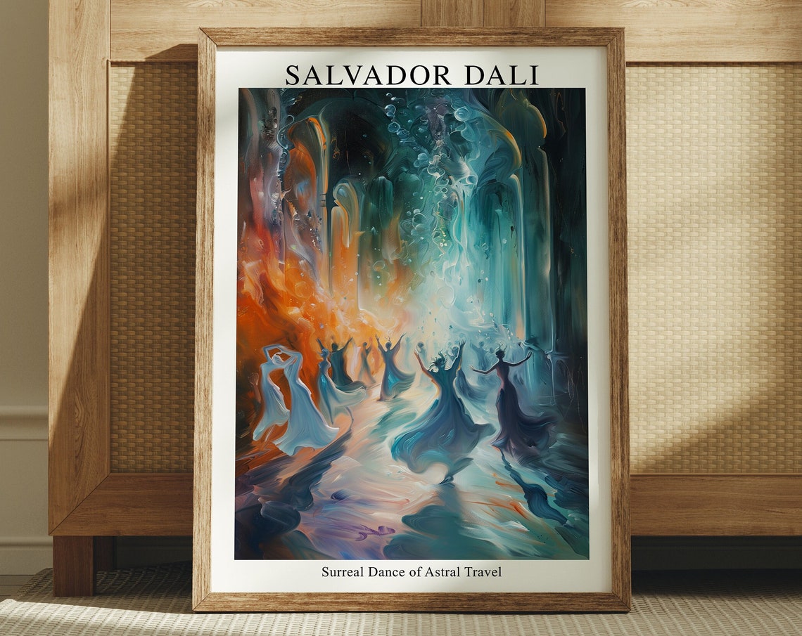 Salvador Dali Surreal Dance Art Print