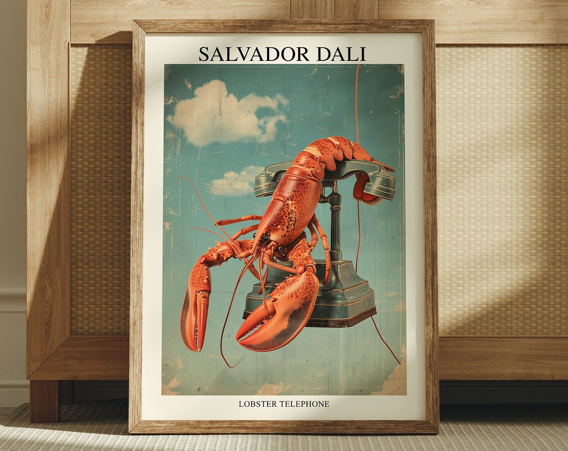 Lobster Telephone, Salvador Dali Art Print