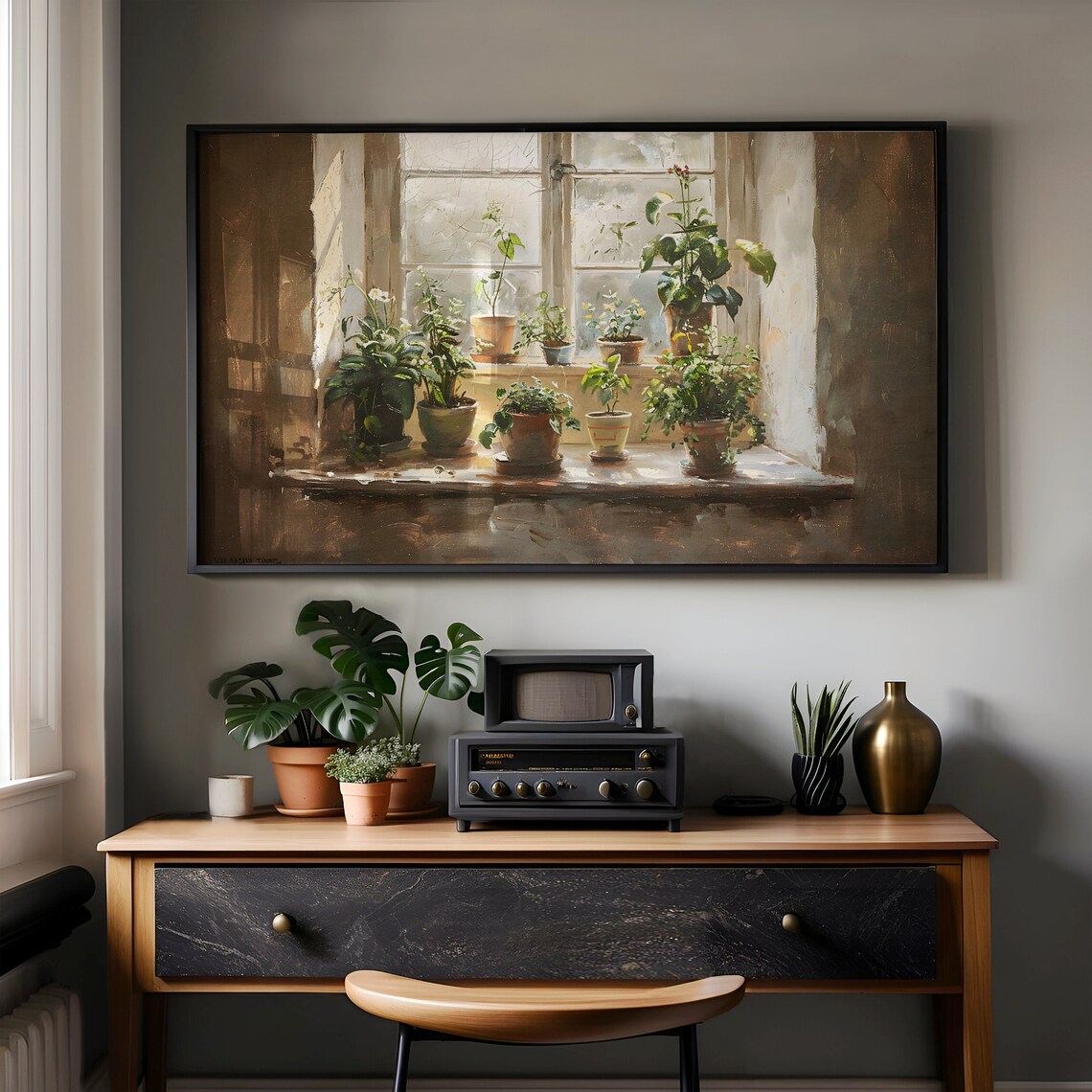 Potted Plants Botanical Still Life Art Print - Image 6