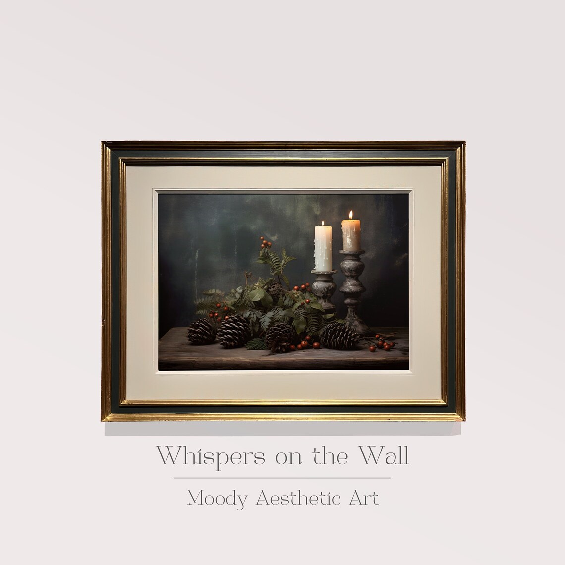 Open Book and Coffee Morning Reading Moody Oil Painting Wall Poster - Image 2