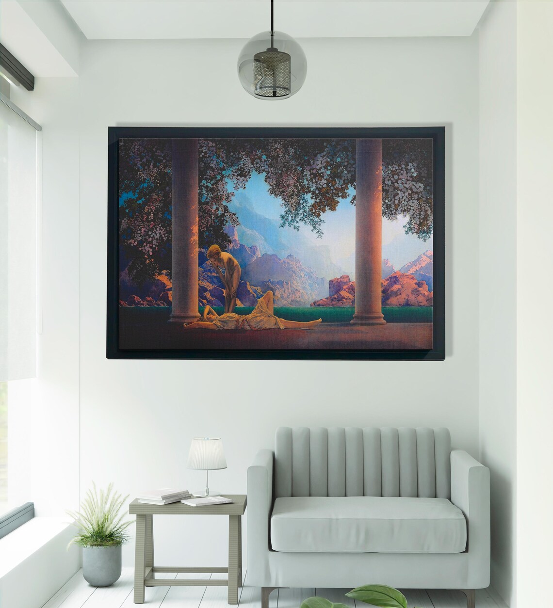 Maxfield Parrish Daybreak, Mythological Wall Art - Image 3