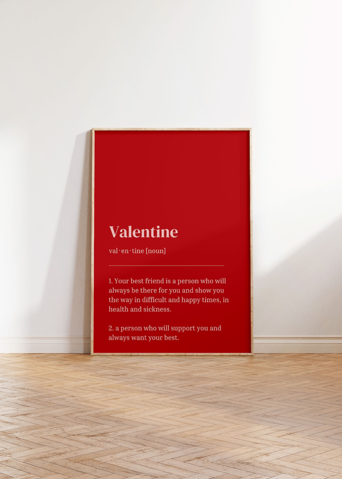 Valentine Definition Art Print, Valentines Day Decor