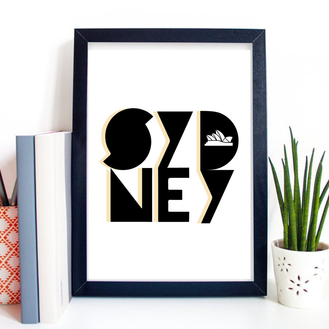 Sydney Australia Opera House Bold Typography Travel City Poster - Image 2