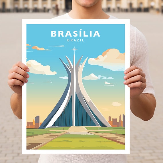 Braslia Brazil Brasilia Travel Wall Art Poster Print