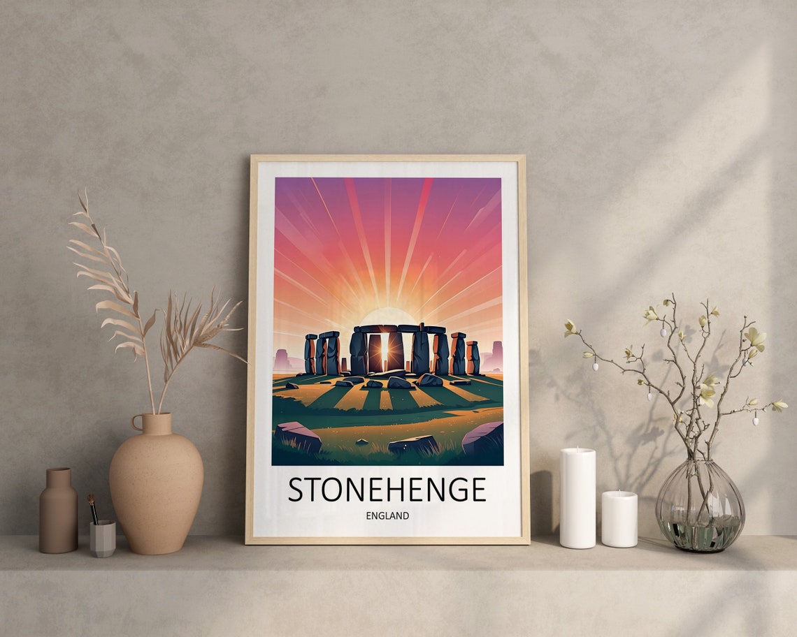 Stonehenge Print Stonehenge Poster England Travel Print Stonehenge Uk Wall Art England Travel Gift Stonehenge Wall Art Uk Art Prints - Image 4