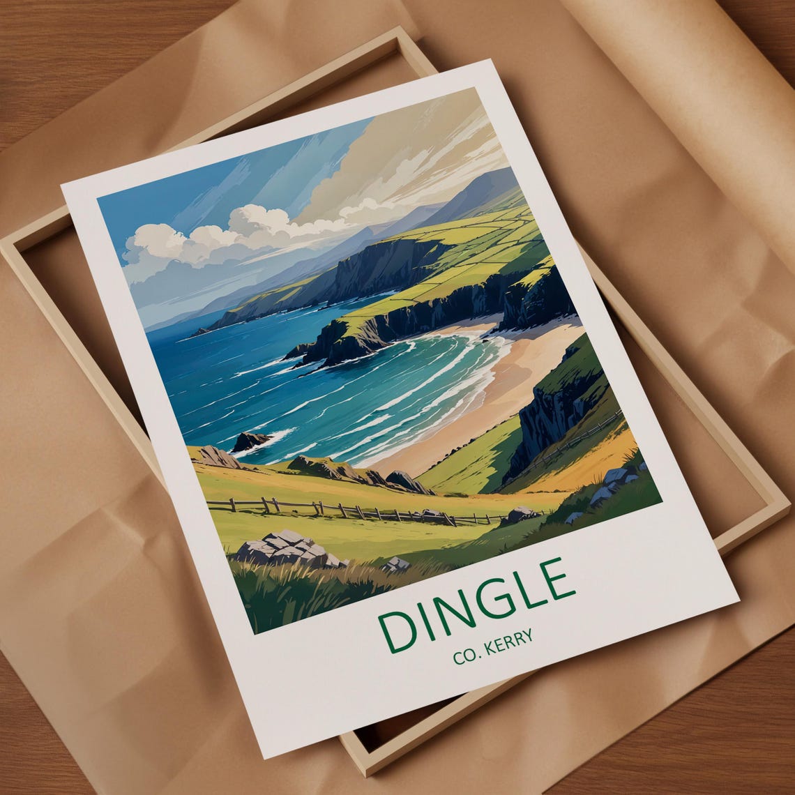 Dingle Peninsula County Kerry Ireland Atlantic Coast Travel Poster - Image 4